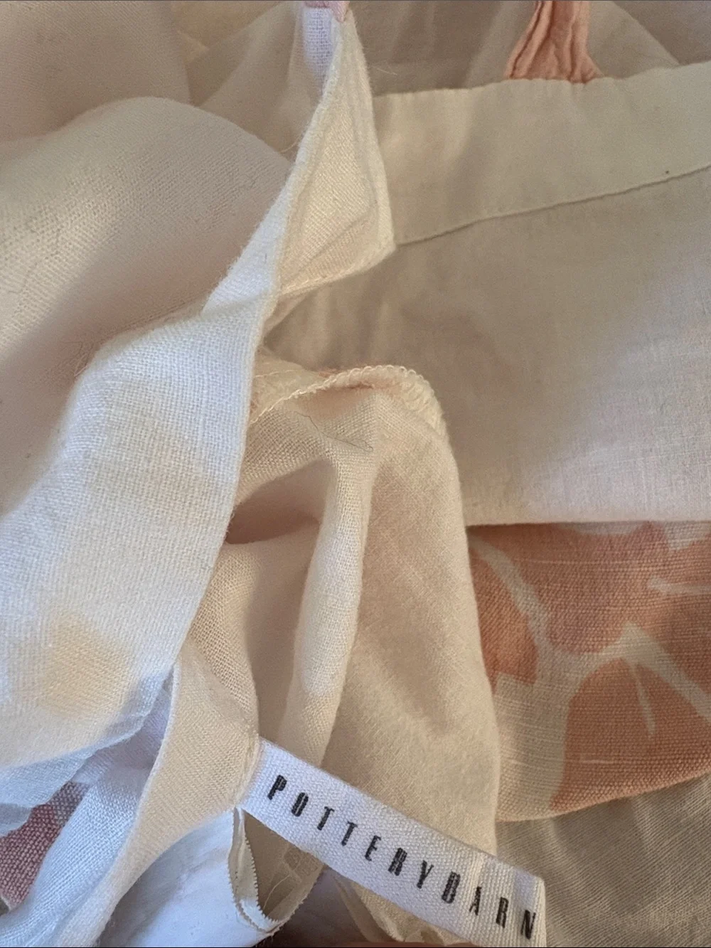 Pottery Barn Ana Medallion linen cotton  Sham standard Blush